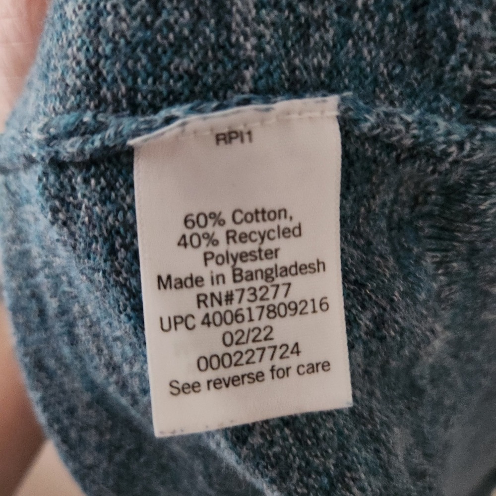Sonoma Goods For Life Mens XXL Heathered Blue Knit Pullover Hoodie Sweater - Picture 3 of 4